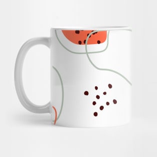 Abstract design and doodle watermelon slice Mug